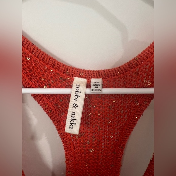 Robbi & Nikki Orange Women's Sleeveless Top Size XS (0202) - Picture 6 of 6